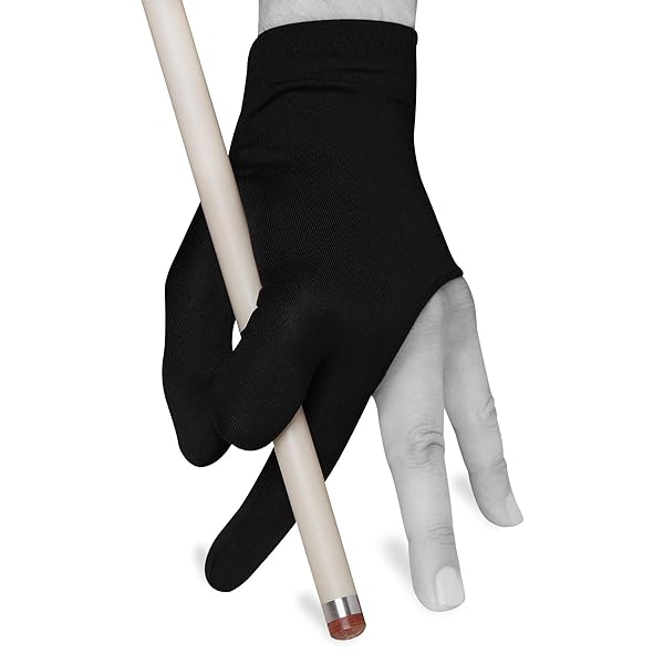 Quality Billiard Gloves for All Hands - One Size Fits All, Choose Your Color (Black) - Perfect for Pool Players! - Image 2