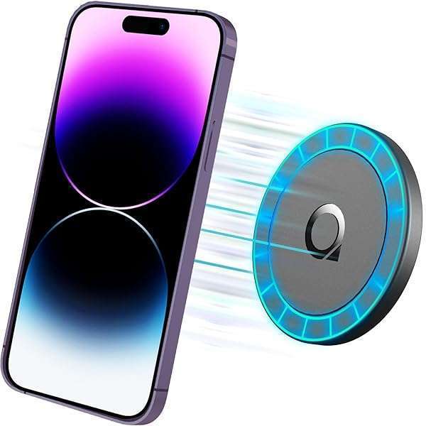Quarble Quarble Sticky Magnetic Phone Mount for MagSafe: Car & Wall Mount for iPhone 15, 14, 13, 12 Pro Max & Mini