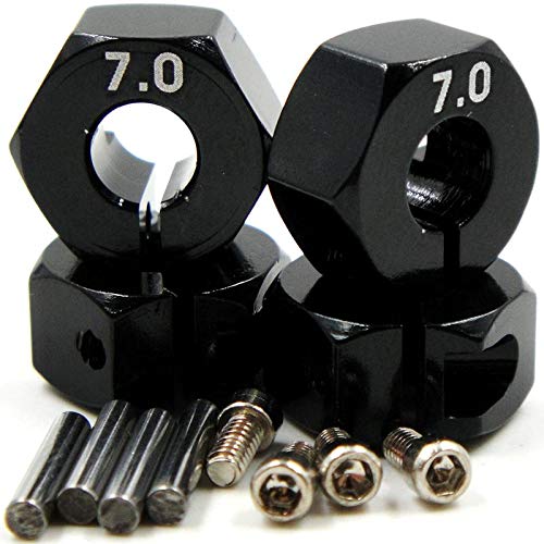 RC Aluminum Wheel Hub Clamp 5mm 6mm 7mm Black for 1/10 RC Car Hex 12mm Wheels Rim - Image 5