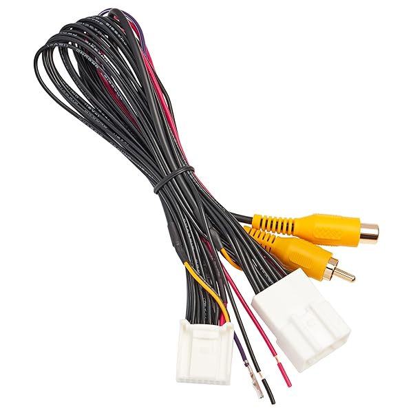 RED WOLF RED WOLF Reverse Camera T-Harness 16-Pin for 2012-2013 Toyota Prius Camry 2015 Scion tC OEM Factory Display Navigation Backup Camera