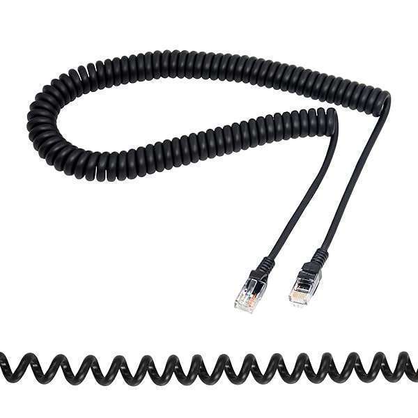 RIIEYOCA Cat5e Retractable Ethernet Cable - 2.5M Coiled RJ45 Network Cable for Laptops, Desktops & Routers