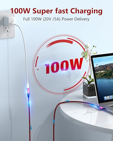 RIITOP USB4 Extension Cable 40Gbps 2.6FT Angled USB Type C 4.0 Male to Female Cord Compatible with Thunderbolt 4 and 3 Extender - Image 9