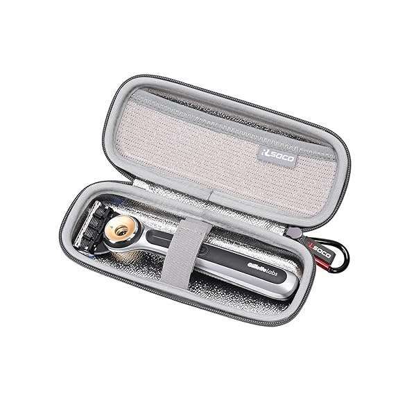 RLSOCO Hard Case for Gillette Labs Heated Razor & Leaf Razor - Compact Protection for Mach 5 & More - Image 3