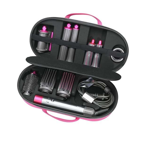 RLSOCO RLSOCO Hard Case for Dyson Airwrap Complete - Fits 4 Long/Short Barrels - Pink (Case Only, Styler Not Included)