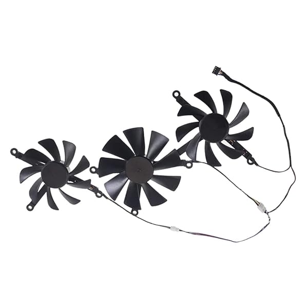 Rakstore CF1010U12S Graphics Card Cooling Fan Replacement for XFX RX 5700 XT Thicc III Quiet Cooler Fan Set of 3