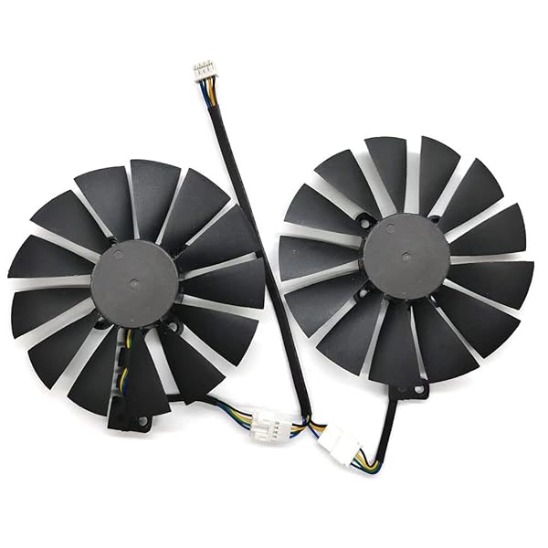 Rakstore FDC10M12S9-C 95mm Cooling Fan Replacement for ASUS Strix GTX1050/GTX1050Ti/RX 470/RX 580 - Dual Cooler Upgrade