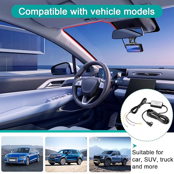 Range Tour Dash Cam Hardwire Kit: Mini USB 12V-24V to 5V Charger with 8 Adapters & 6 Fuses for Easy Installation - Image 10