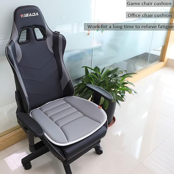 RaoRanDang Memory Foam Car Seat Cushion Pad for Comfortable Driving and Office Use Durable Gray Seat Cushion - Image 8