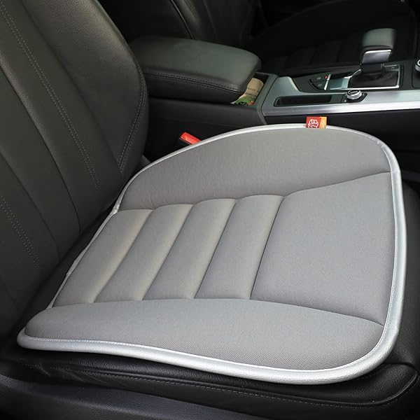 RaoRanDang Memory Foam Car Seat Cushion Pad for Comfortable Driving and Office Use Durable Gray Seat Cushion - Image 2