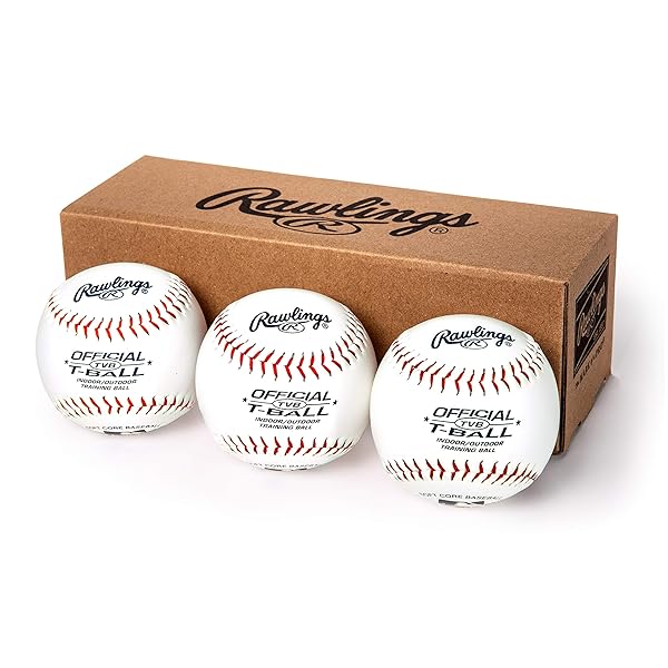 Rawlings Official T-Balls for Youth 6U - 3 Count Sponge Rubber Core for Indoor/Outdoor Play - Image 2