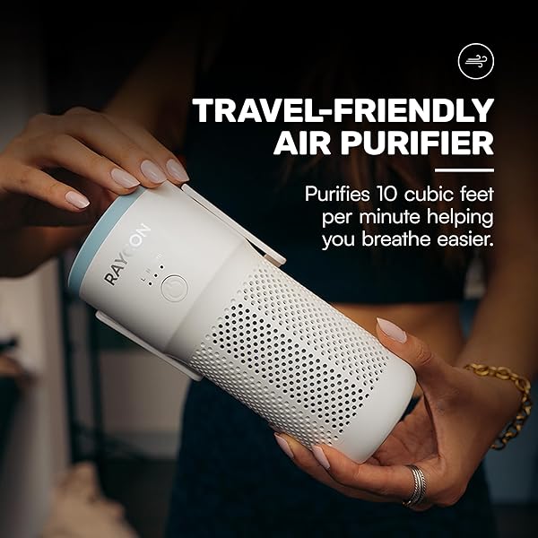 Raycon Portable Air Purifier with H13 HEPA Filter & Fragrance Diffuser - Adjustable Speeds for Fresh Living Spaces - Image 9