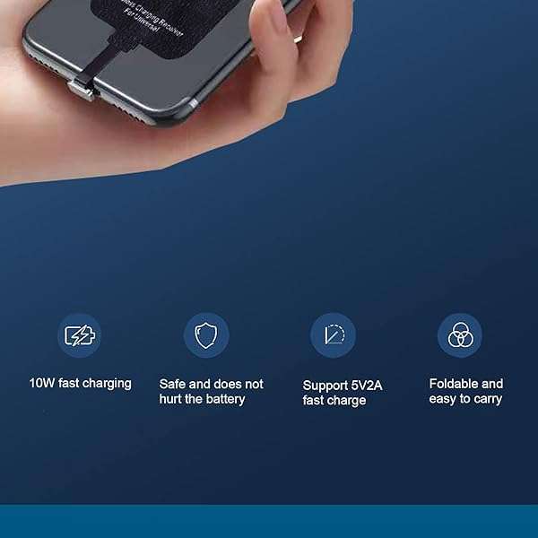 Thin USB C Charging Receiver for Type C Smartphones | Fast Charging Adapter - Image 7