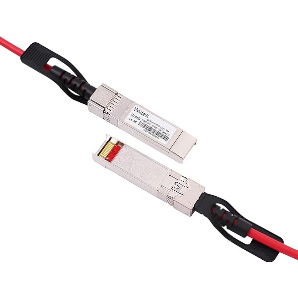 Red 0.5m 10G SFP+ DAC Twinax Cable Compatible with Cisco Ubiquiti Mellanox Mikrotik Netgear Supermicro 10Gbase-CU SFP+ Copper Cable - Image 3