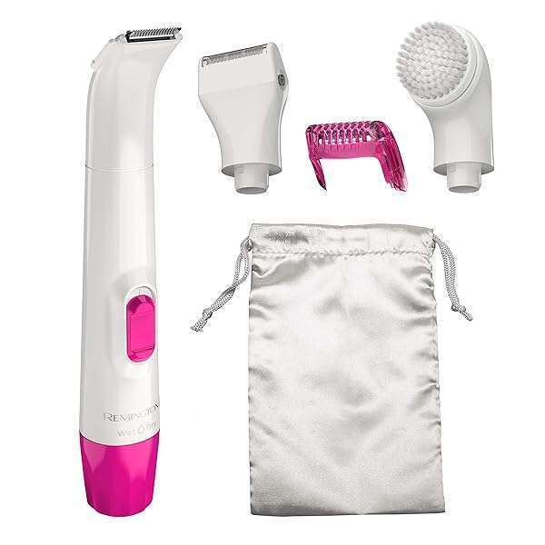 Remington Smooth & Silky Body & Bikini Kit: Cordless Waterproof Trimmer & Shaver for Women - Perfect for Shower Grooming!