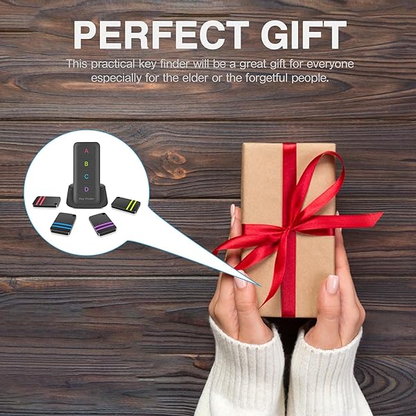 Remote Control Finder Pack of 4 Key Tracker Tags for Car Keys and Phones 135Ft Range 85dB Beeper Lost Key Locator Black - Image 10