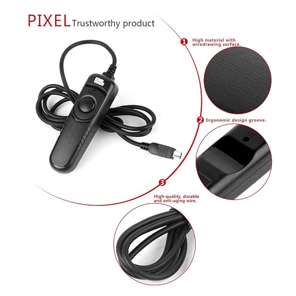 PIXEL RC-201E3 Remote Switch Shutter Release Cord for Canon EOS Cameras T6 T7 R6 R7 R8 90D 80D M5 M6 and More - Image 8