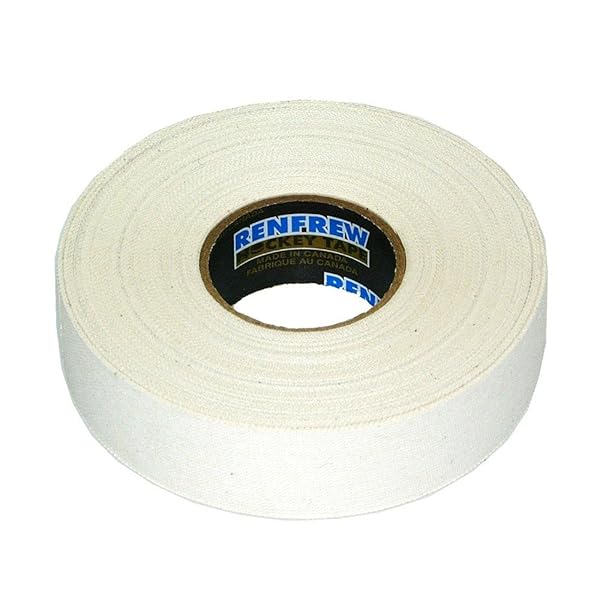 "Buy Renfrew 1" White Cloth Hockey Tape - 25m Roll for Superior Grip & Durability"