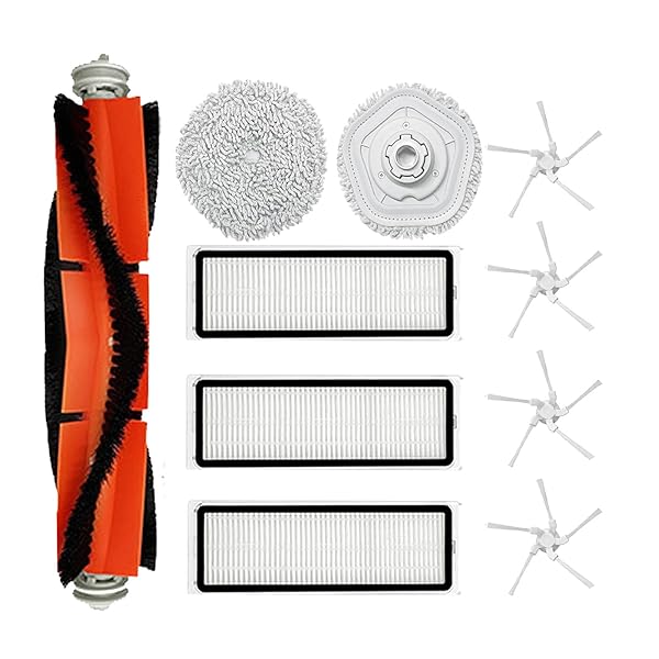 Replacement Parts for Dreametech W10 W10 Pro Accessories Kit Main Brush Side Brush Mop Pads Hepa Filter Attachments