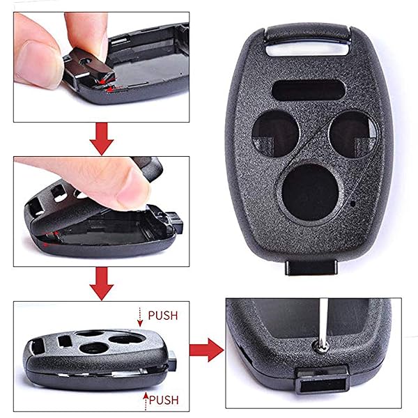 Keyless Entry Remote Replacement Case for Honda Accord, Civic EX & Pilot (2006-2015) - 3+1 Button Fob Fit - Image 9