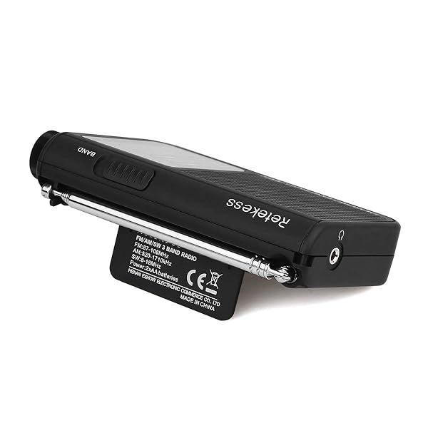 Retekess V117 Portable AM FM Shortwave Radio with Clear Dial and Best Reception for Seniors Black - Image 8