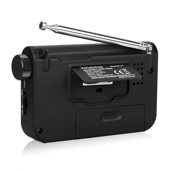 Retekess V117 Portable AM FM Shortwave Radio with Clear Dial and Best Reception for Seniors Black - Image 10