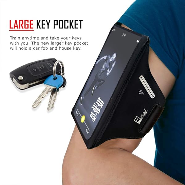 RevereSport Waterproof Running Armband for iPhone & Samsung - Fits Otterbox & Lifeproof Cases - Perfect Sports Phone Holder - Image 2