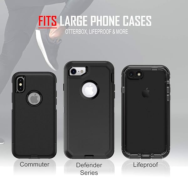 RevereSport Waterproof Running Armband for iPhone & Samsung - Fits Otterbox & Lifeproof Cases - Perfect Sports Phone Holder - Image 5