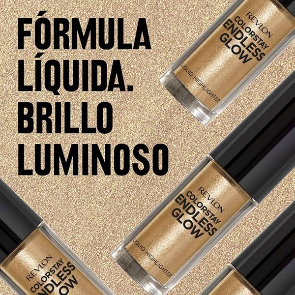 Revlon Colorstay Endless Glow Liquid Highlighter in Gold - 0.3 oz for Radiant Skin - Image 5