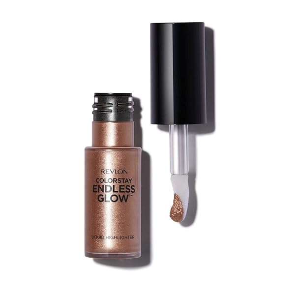 Revlon Colorstay Endless Glow Liquid Highlighter in Gold - 0.3 oz for Radiant Skin - Image 7