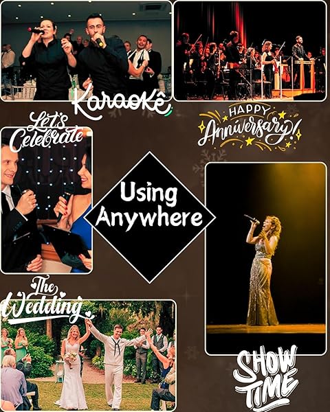 RhymKawa Bedazzled Rhinestones Wireless Microphone Cover Champagne Gold for Universal Cordless Mic Replacement Perfect for Events and Parties - Image 8