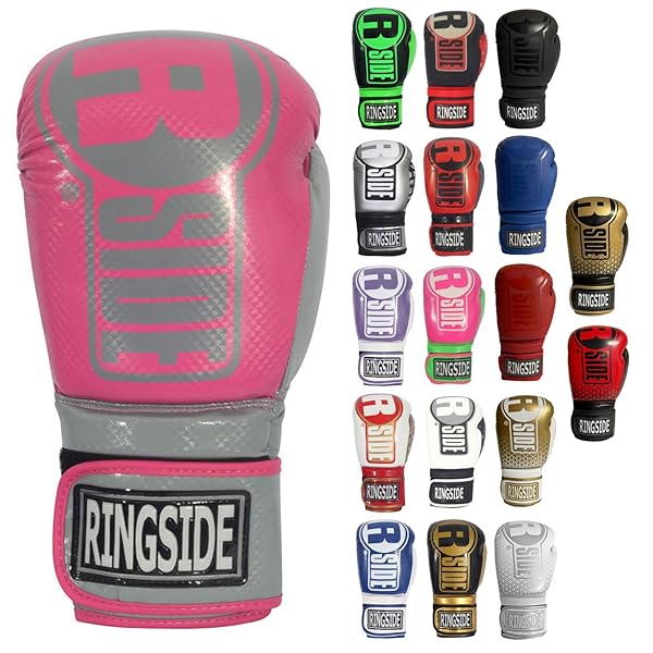 Ringside Unisex FTG1 Pink/Grey Boxing Gloves S/M - Perfect for Adults | Buy Now!