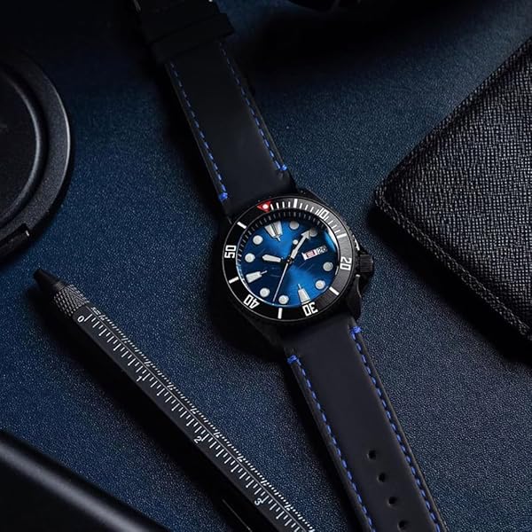 Ritche Christmas Gift 18mm Classic Genuine Leather Watch Band Quick Release Vintage Strap for Men Women Perfect for White Elephant Gifts - Image 3