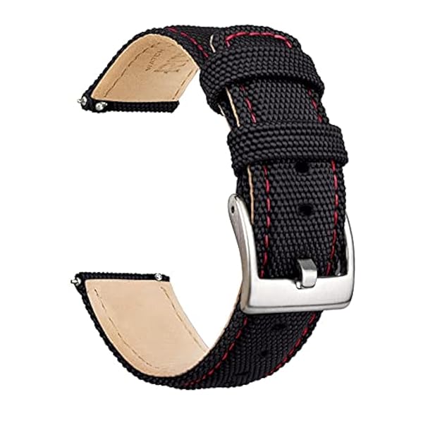 Ritche Christmas Gift 22mm Canvas Sailcloth Watch Band Quick Release Strap for Men Women Perfect for White Elephant Gifts and Stocking Stuffers