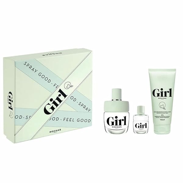 Rochas GIRL EDT Spray & Shower Gel Set - 3.4 oz + Mini 0.15 oz | Perfect Gift for Her