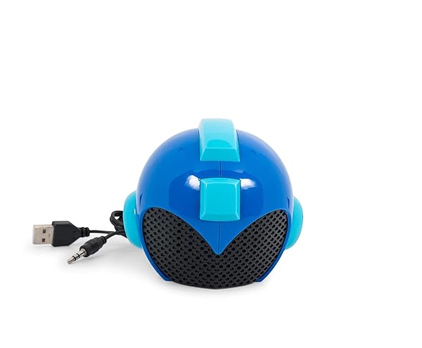 Rockman Mega Man Helmet USB Powered Wired Multimedia Portable Speaker for Gaming and Music Enthusiasts