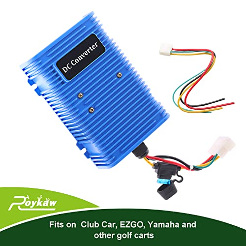 Roykaw Golf Cart Voltage Reducer Regulator 36V 48V to 12V DC Converter for EZGO Club Car Yamaha Dual Power Source 30A 360W - Image 5