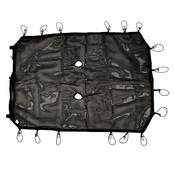 Rugged Ridge Eclipse Sun Shade for 2007-2018 Jeep Wrangler JK 4-Door - Full Black Shade (13579.05)