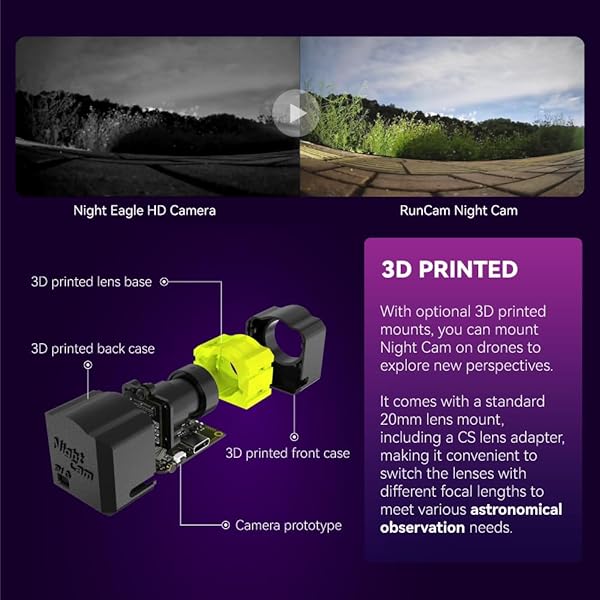 RunCam Night Action Camera Prototype 2.7K 30FPS Ideal for FPV and Various Occasions - Image 5