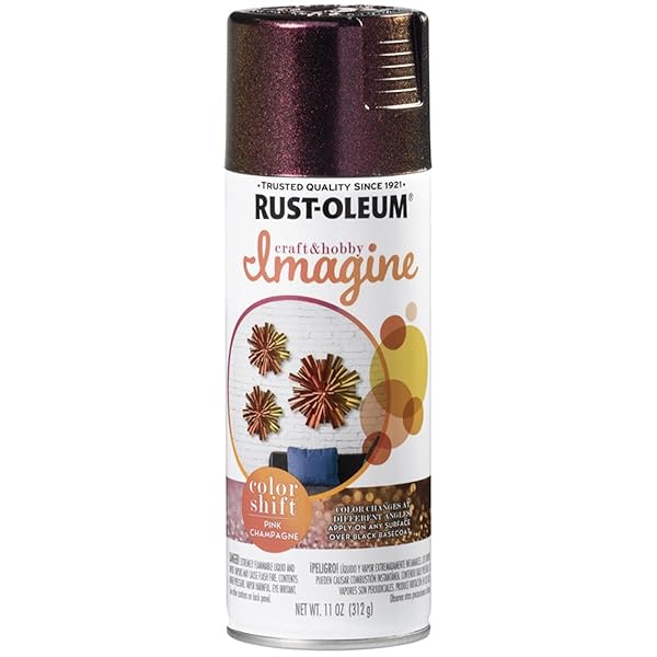 Rust-Oleum Imagine Color Shift Spray Paint - Champagne Pink, 11oz for Craft & Hobby Projects - Image 2