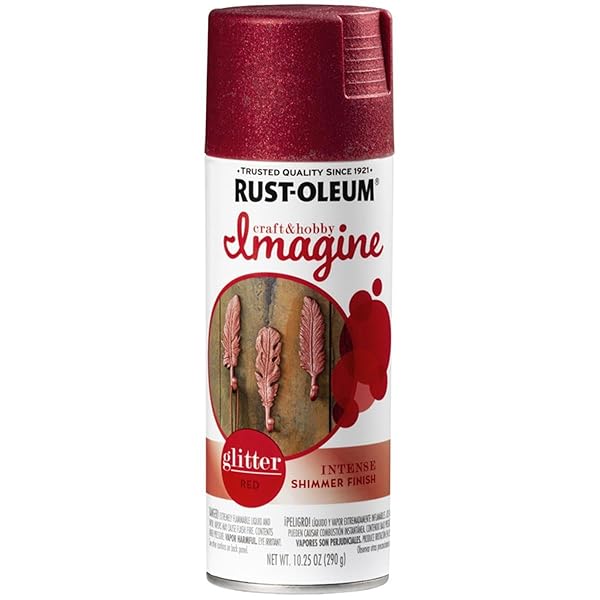 Rust-Oleum Rust-Oleum Imagine Glitter Spray Paint in Red - 10.25 oz for Craft & Hobby Projects
