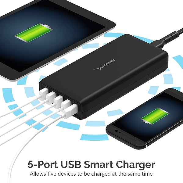 Buy SABRENT 114W 5-Port USB A & Type C PD Smart Charger - Fast Charging Station (AX-LPD5) - Image 5