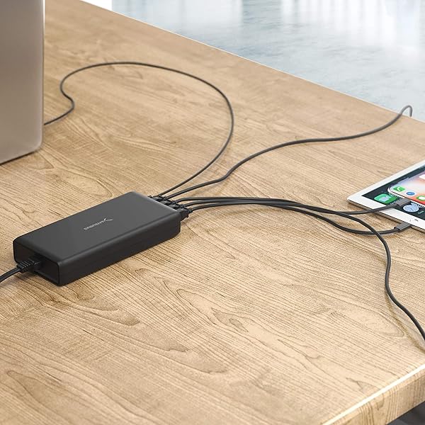 Buy SABRENT 114W 5-Port USB A & Type C PD Smart Charger - Fast Charging Station (AX-LPD5) - Image 8