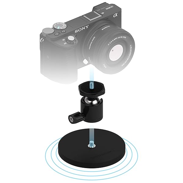Buy SABRENT Rubber Coated Magnetic Mount for Action Cameras & DSLRs - CS-MG88