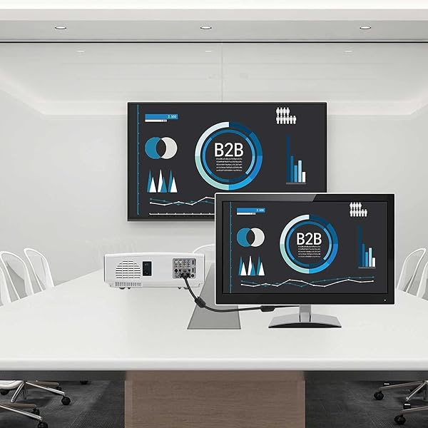 SAISN VGA to VGA Video Cable Male to Male 15 Pin Full HD 1080P Black Cord for TV Computer Projector 1.5 Feet - Image 6