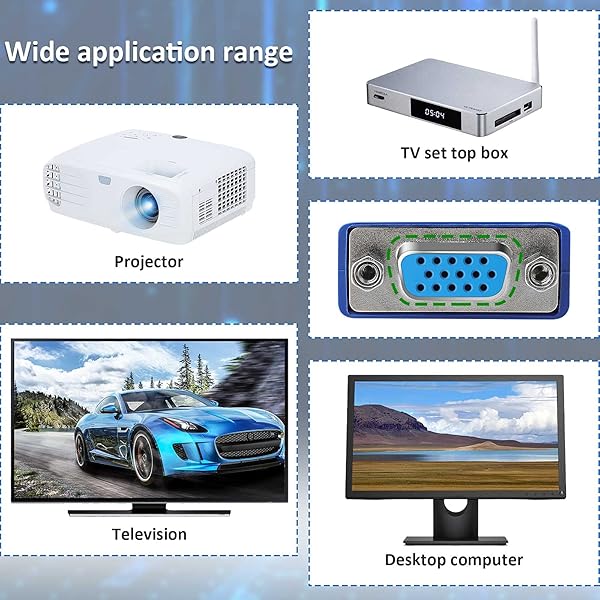 SAISN VGA to VGA Video Cable 15 Pin Male to Male Full HD 1080P High Resolution Black Cord for TV Computer Projector 3 Feet - Image 7