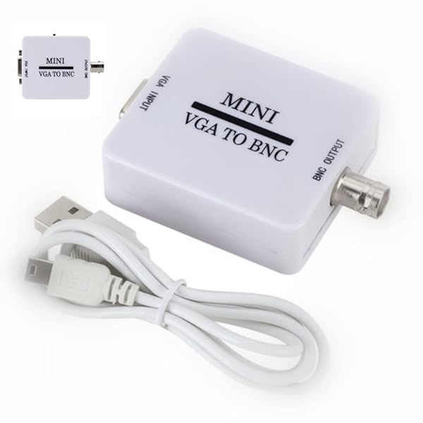SAIZHUO Mini VGA to BNC Converter - 1920x1080@60Hz for Home Audio & Video Equipment