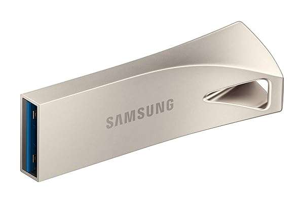 SAMSUNG SAMSUNG BAR Plus 128GB USB Flash Drive - 400MB/s Speed, Rugged Metal, Perfect for Photos, Videos & Music Storage