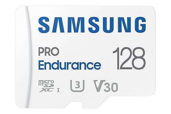 SAMSUNG PRO Endurance 128GB MicroSDXC Card for Dash Cams & Security Cameras - Class 10, U3, V30 Performance