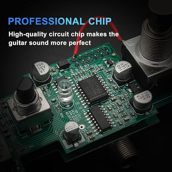 SAPHUE Analog Chorus Guitar Pedal - Mini True Bypass Effects with Rate/Depth Knob & Steel Shell for Electric Guitar - Image 5