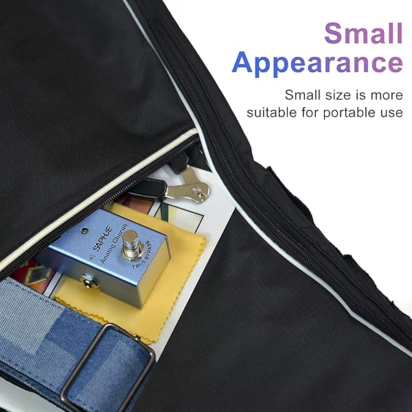 SAPHUE Analog Chorus Guitar Pedal - Mini True Bypass Effects with Rate/Depth Knob & Steel Shell for Electric Guitar - Image 6